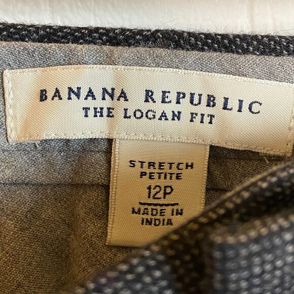 Banana Republic Women Logan Wool Stretch Straight Leg Minimalist Career Pant 12P - Picture 4 of 11